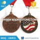 Promotion custom metal ribbon religious sport medal