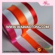 Different types of ribbons pure color ribbons Wholesale polyester satin ribbons for wrapping