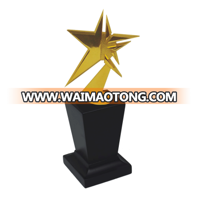 Custom design gold sports metal award star trophies