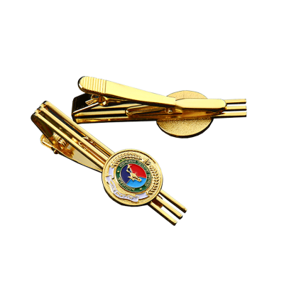 New High Quality Copper Cheap Custom Gold Metal Blank Tie Clip With Own Logo